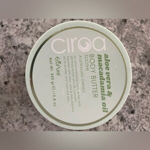 Ciroa aloe Vera and macadamia oil body butter size 15.8 oz